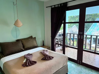 Double Room with Pool View — Tiki Beach Koh Phangan Beach Restaurant Bar and Coworking